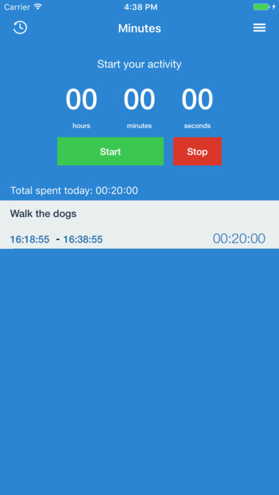 Minutes: Track your time screenshot 3