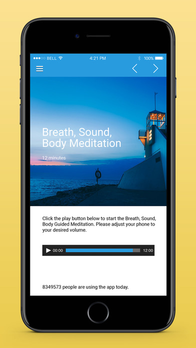 Mindful: Guided Meditation for Stress-relief screenshot 2