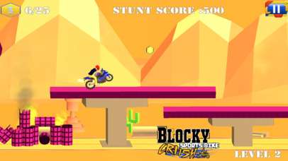 Blocky Sports Bike Crash screenshot 2