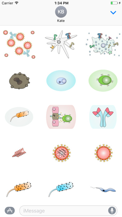 Immunology Cells Sticker Pack screenshot 2