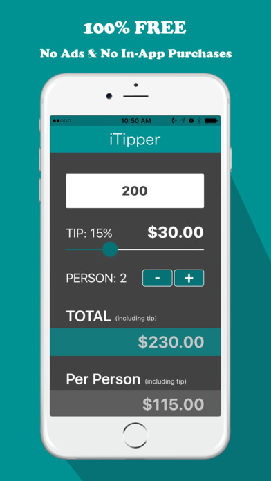 iTipper - Tip Calculator screenshot 3