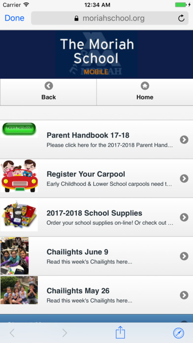 The Moriah School App screenshot 3