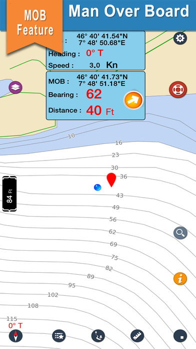 Old Hickory Lake gps offline nautical chart screenshot 3