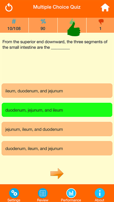 Body Parts : Small and Large Intestines Quiz screenshot 2