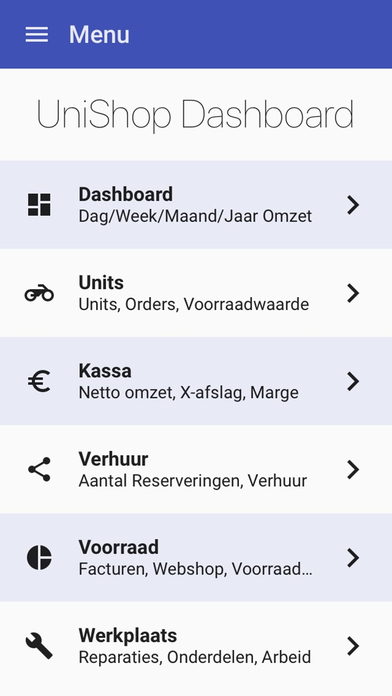 UniShop Dashboard screenshot 2