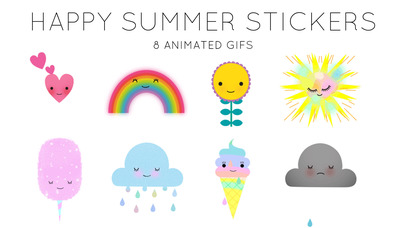 Happy Summer Stickers screenshot 2