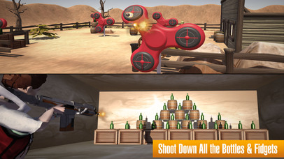 Fidget &Bottle Shooter 3D Game screenshot 2