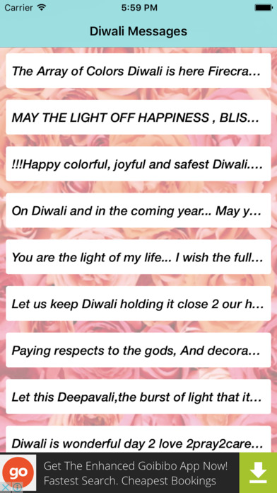 DiwaliMessageApp screenshot 2