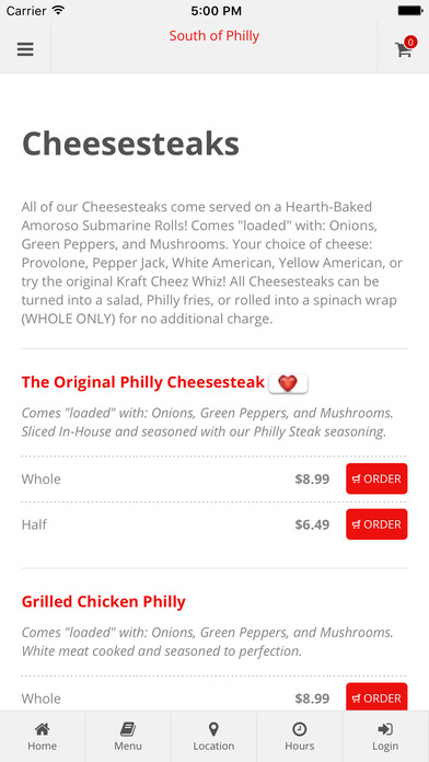 South of Philly Cheesesteaks & More screenshot 2