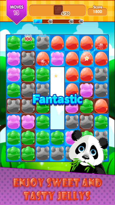 Jelly Panda : connect jellies screenshot 4