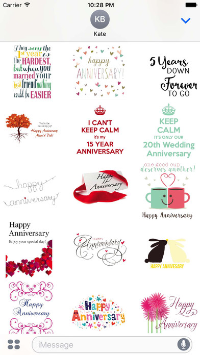 Happy Anniversary Love Sticker Pack screenshot 4
