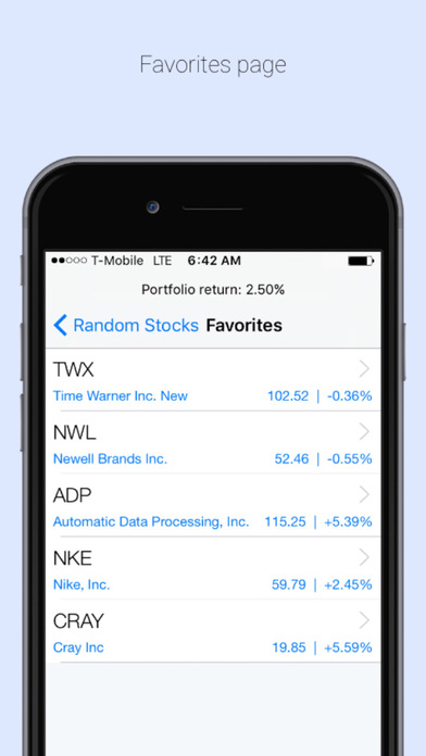 Random Stocks screenshot 3