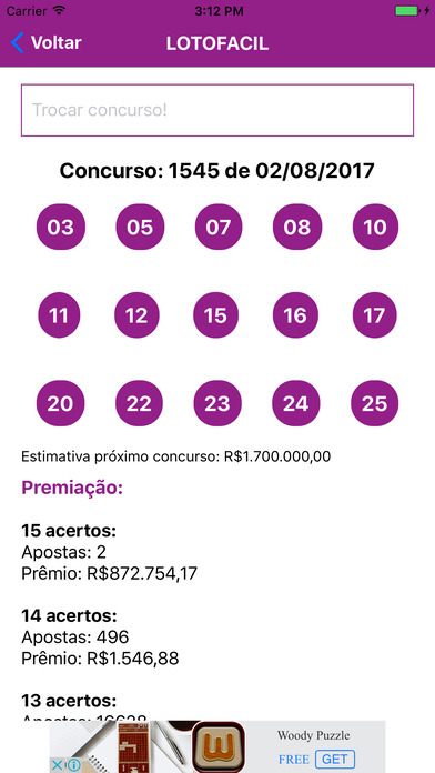 Loterias Brasileiras screenshot 4