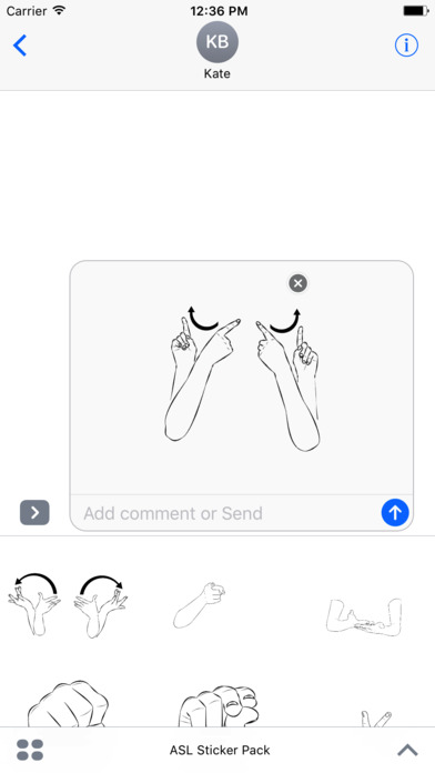 American Sign Language Sticker screenshot 3