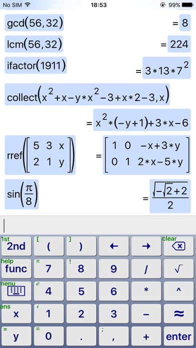 SymCalc - Symbolic Calculator screenshot 4
