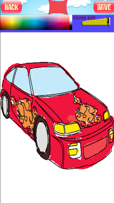 Monster Sport Car Coloring Game Truck Page screenshot 2