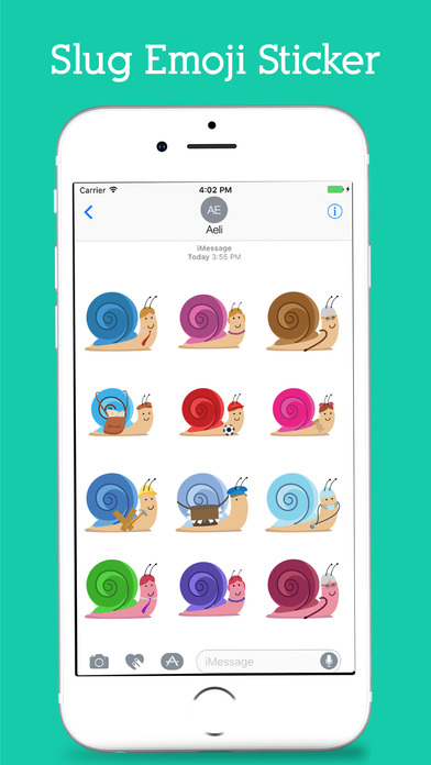 Snail Emoji Stickers Pack screenshot 3