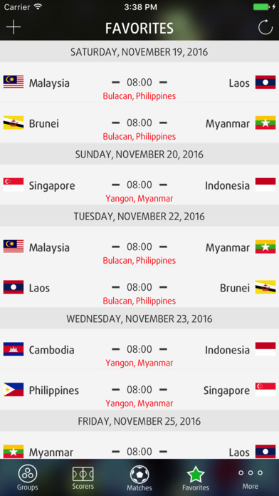 Live Scores for AFF Cup 2018 screenshot 4