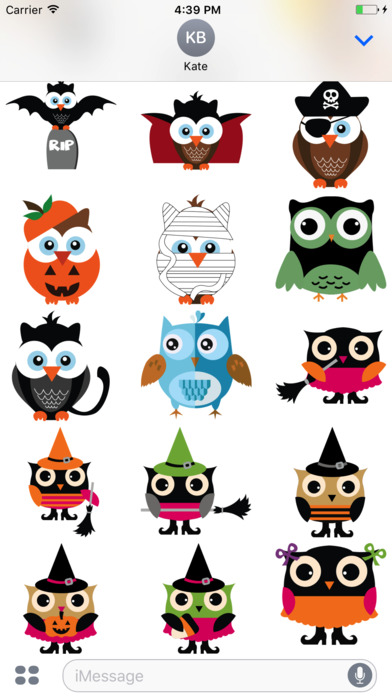 Cute Owl Sticker 2017 screenshot 2