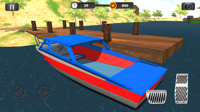 Real Police Boat Parking Simulator Game 3d screenshot 2