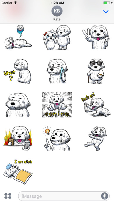 Maltese The Dog Stickers screenshot 4