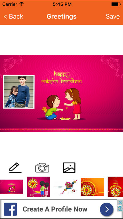 Raksha Bandhan Greetings Card Maker For Greetings screenshot 2
