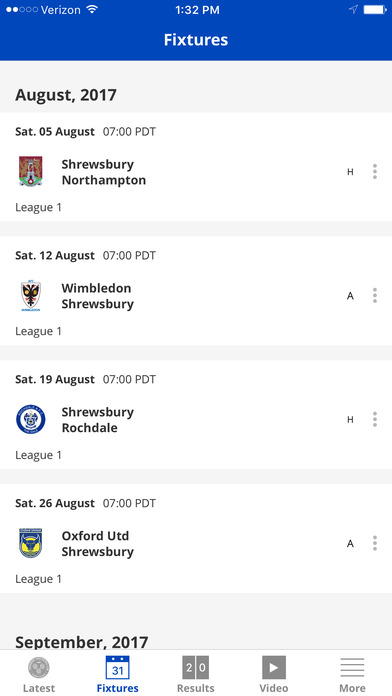 Shrewsbury Town Official App screenshot 2