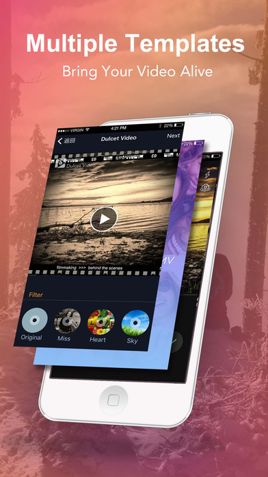 Dulcet Video: Movie Maker & Editor With Filters screenshot 3