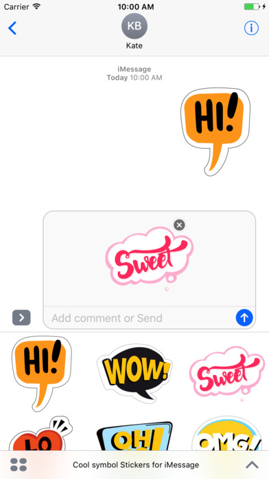 Cool symbol stickers for iMessage screenshot 2