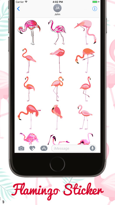 Flamingo FlamMoji Stickers screenshot 4