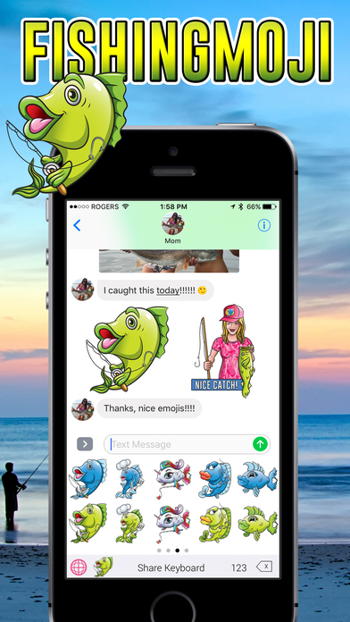 FishingMoji - Fishing Emojis screenshot 2