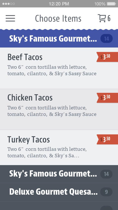 Sky's Gourmet Tacos screenshot 3