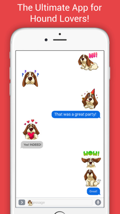 HoundMoji - Basset Hound Emojis & Stickers screenshot 4