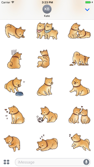 Shiba Dog Animated Stickers screenshot 3