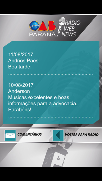 Rádio OAB Paraná screenshot 4