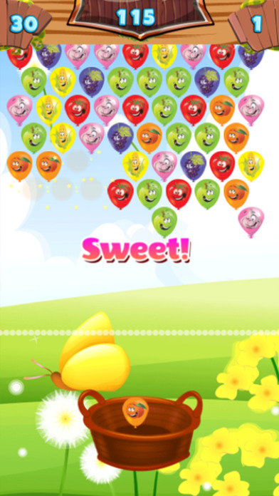 Fruit Bubble Balloon Shooter Connect Match screenshot 2