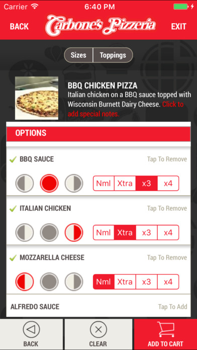 Carbone’s Pizzeria screenshot 4