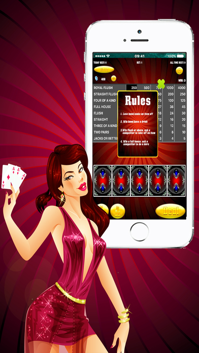 Offline Deluxe Poker - World poker Machine screenshot 2