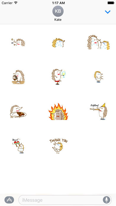 Cute Hedgehog - Hedgmoji Emoji Sticker screenshot 3