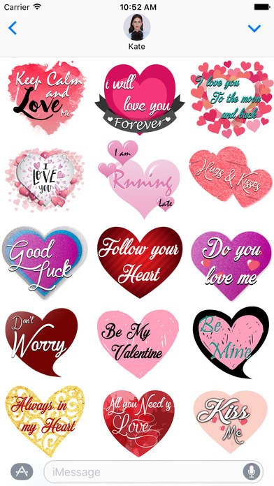 Love Heart Illustrated Stickers screenshot 2