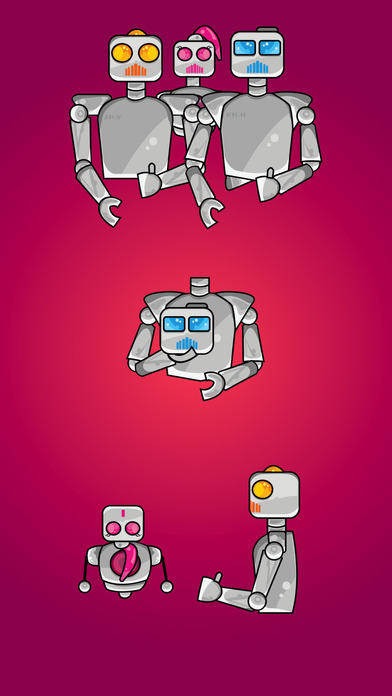 Robot Family Stickers screenshot 2