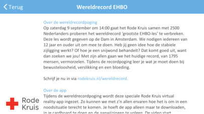 Wereldrecord EHBO screenshot 3