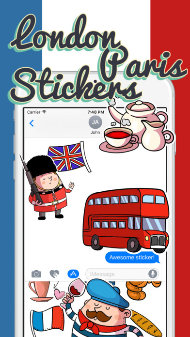 London Paris Stickers screenshot 2
