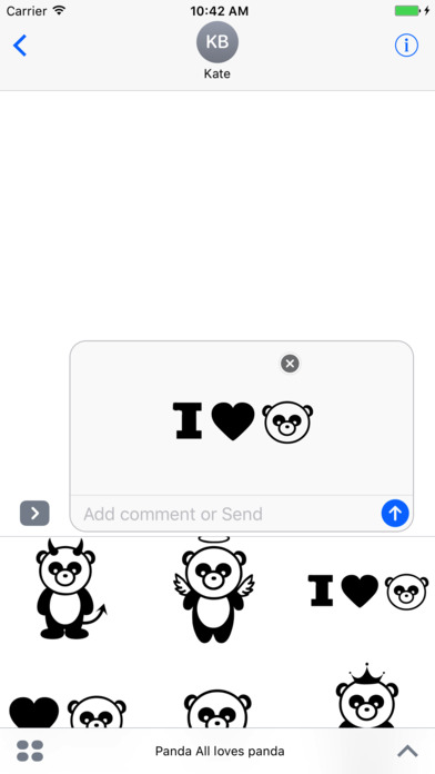 Panda emoji - Best stickers screenshot 4