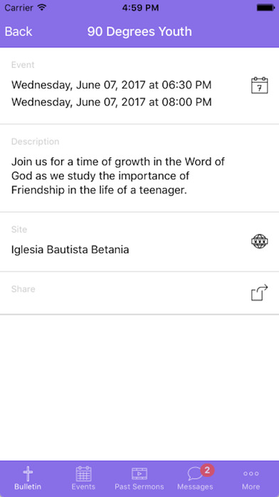 Iglesia Bautista Betania - Ministry Application screenshot 3