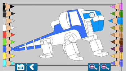 Dino Robot Coloring Book screenshot 3