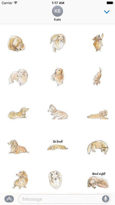 Weeniemoji - Miniature Dachshund Dog Sticker screenshot 2