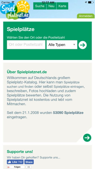 spielplatznet.de screenshot 2