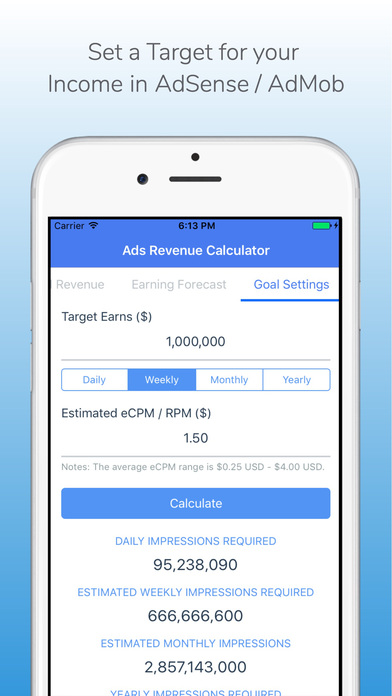 Ads Revenue Calculator screenshot 2
