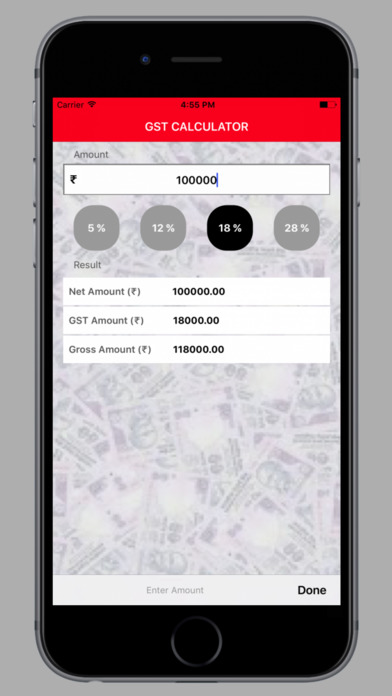 GST Calculator 2017 screenshot 3